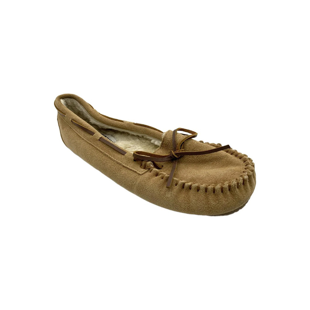 Minnetonka Women's Britt Trapper Slipper Tan - Medium
